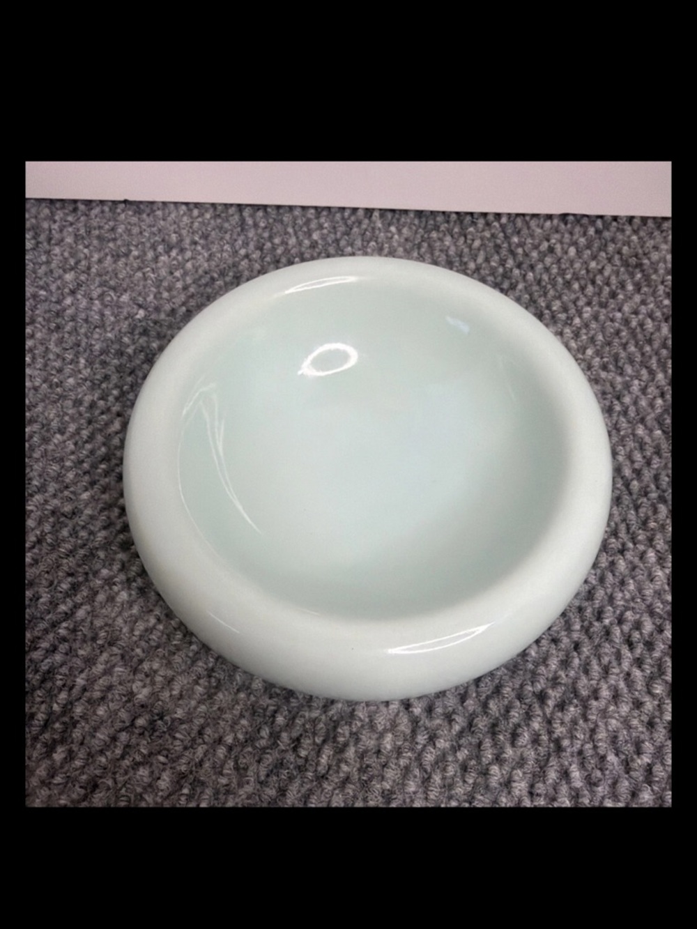 Mint Green Art Glass Bowl MCM Minimalist Trinket Catchall Dish 5.5” - Picture 2 of 2